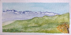 Paisaje de montaña Santiago